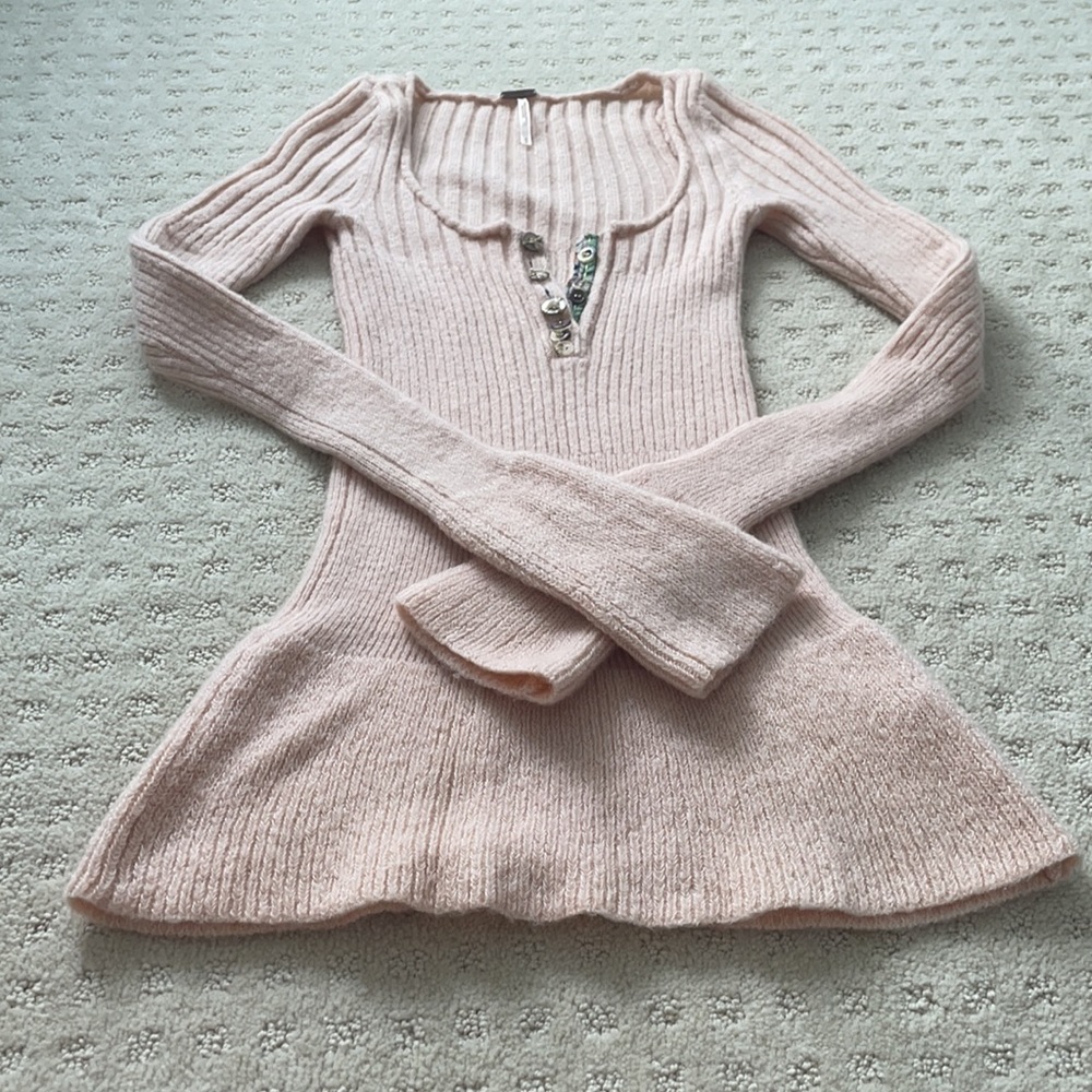 Light pink winter sweater